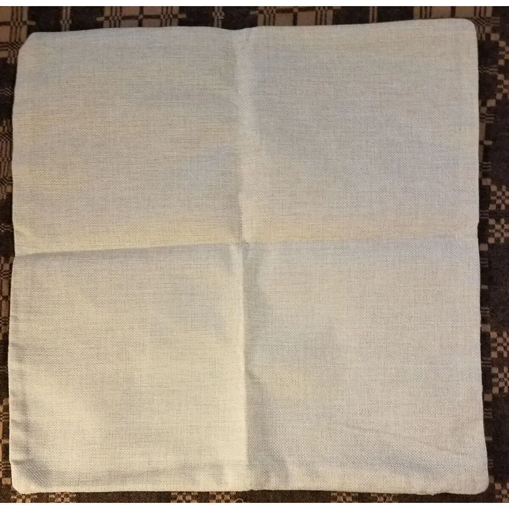 Geometric Design Burlap Pillow Cover 17